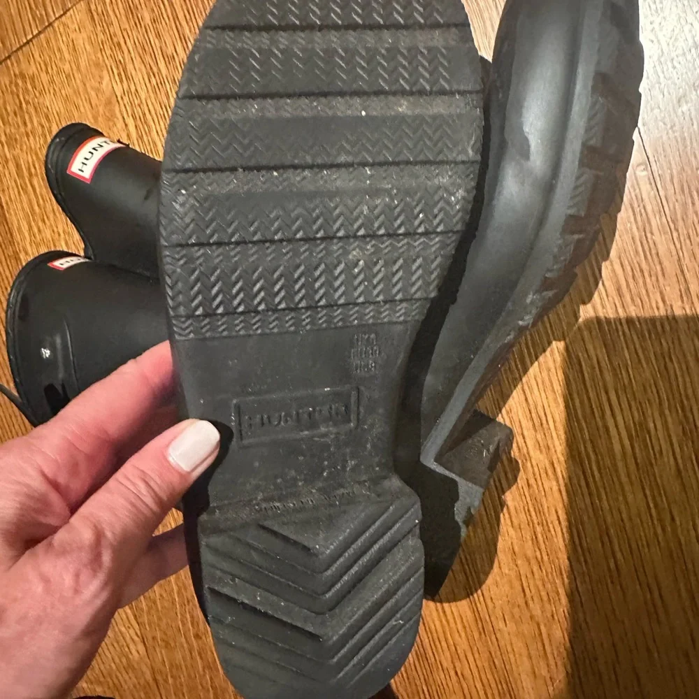 Hunter Black Original Short Rain Boots